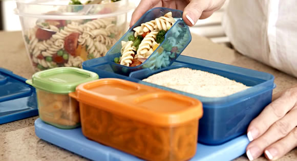 School lunches made easy!  Lunch snacks, Tupperware, Food